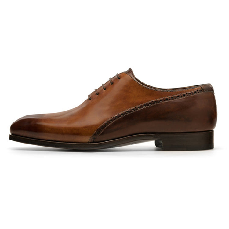 Tan & Brown Leather Darien Brogue Oxfords