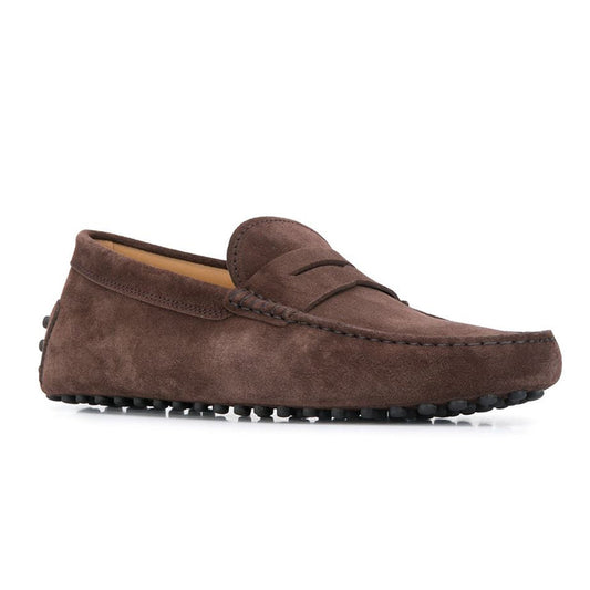 Brown Suede Alcalde Penny Driving Loafers
