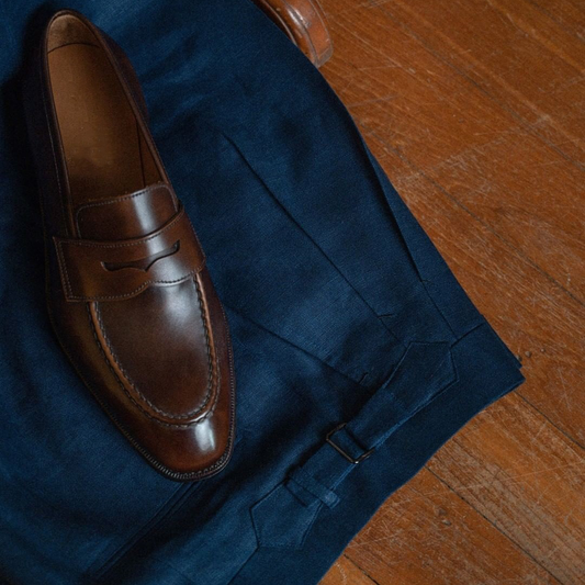 Brown Leather Hurstville Slip On Penny Loafers
