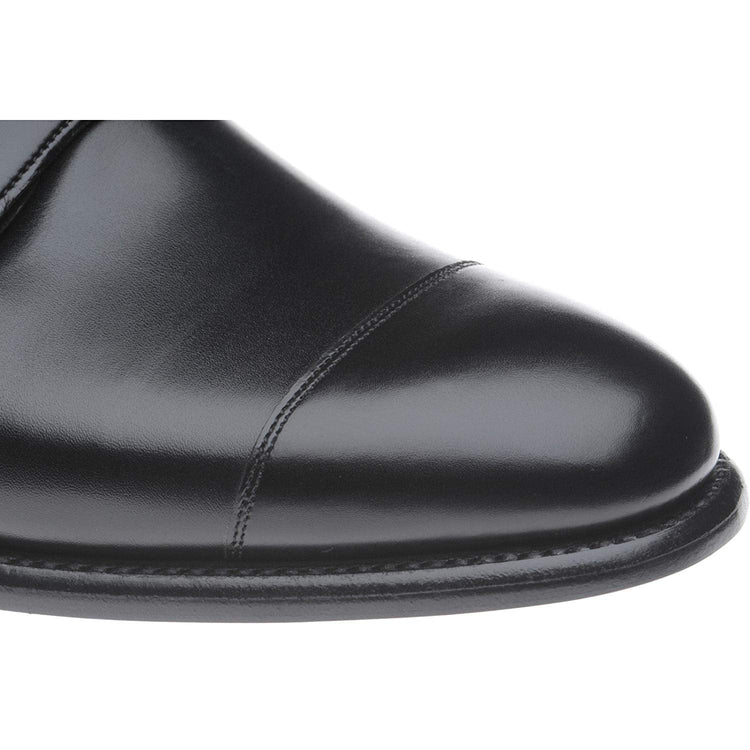 Black Leather Cosham Monk Straps