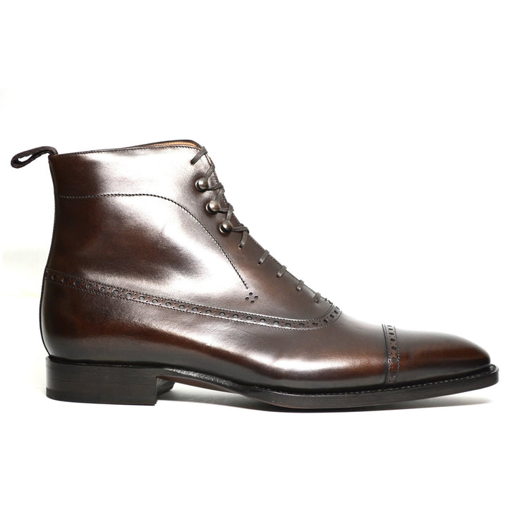 Brown Leather Clifton Lace Up Boots