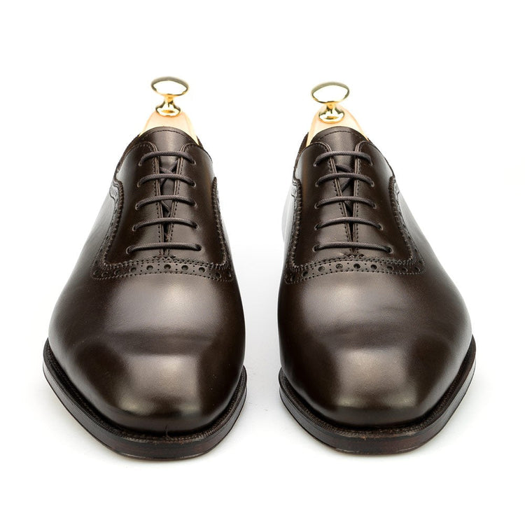Height Increasing Brown Leather Paveley Brogue Oxfords