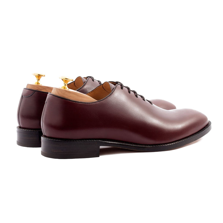 Cherry Brown Leather Drayton One Cut Oxfords - Formal Shoes