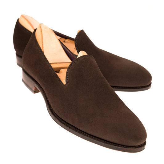 Brown Suede Corby Loafers