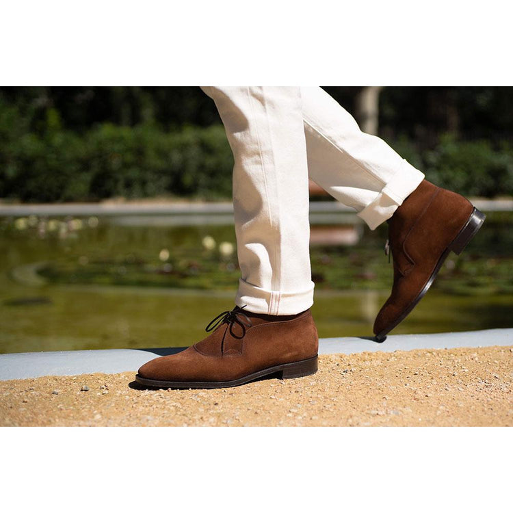 Brown Suede Corowa Chelsea Boots