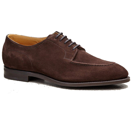 Brown Suede Hamlet Derby Shoes