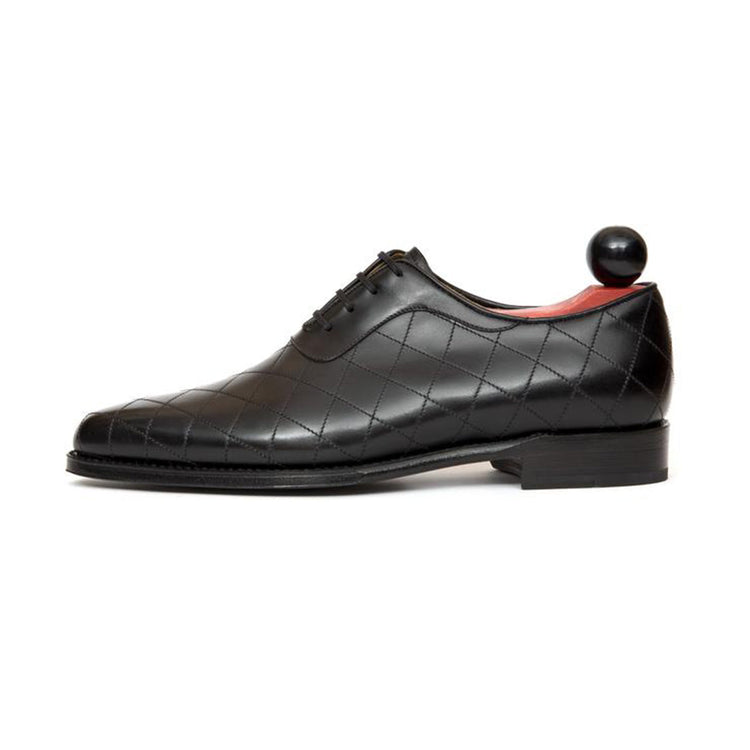 Black Leather Copnor Oxfords